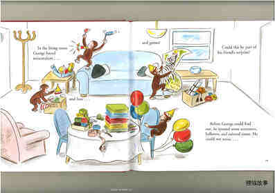 Curious George and the Birthday Surprise绘本故事第5页