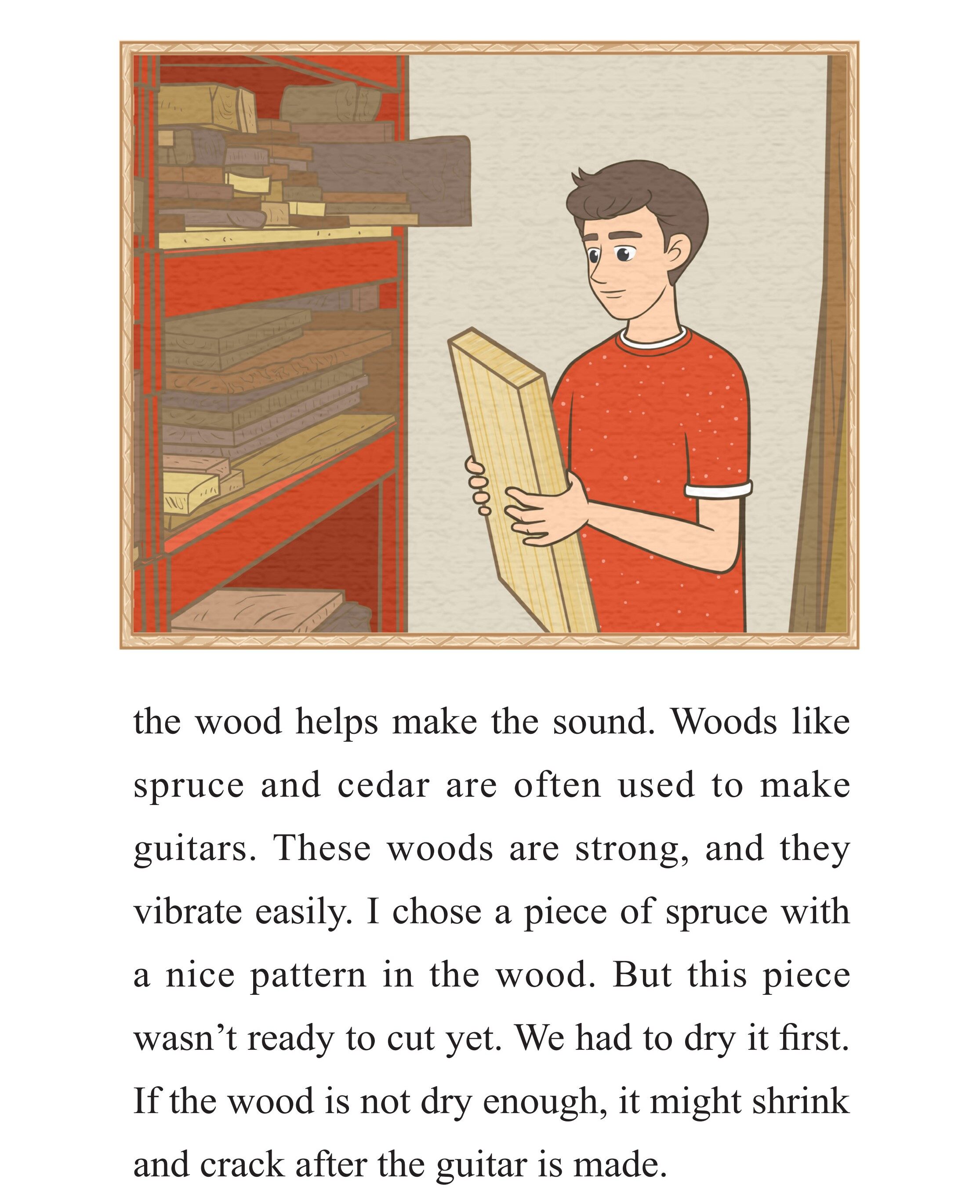 Making My New Guitar绘本故事第4页