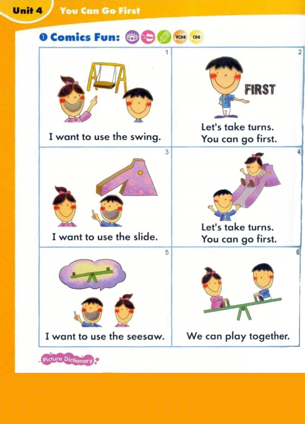 4 You Can Go First绘本故事第2页