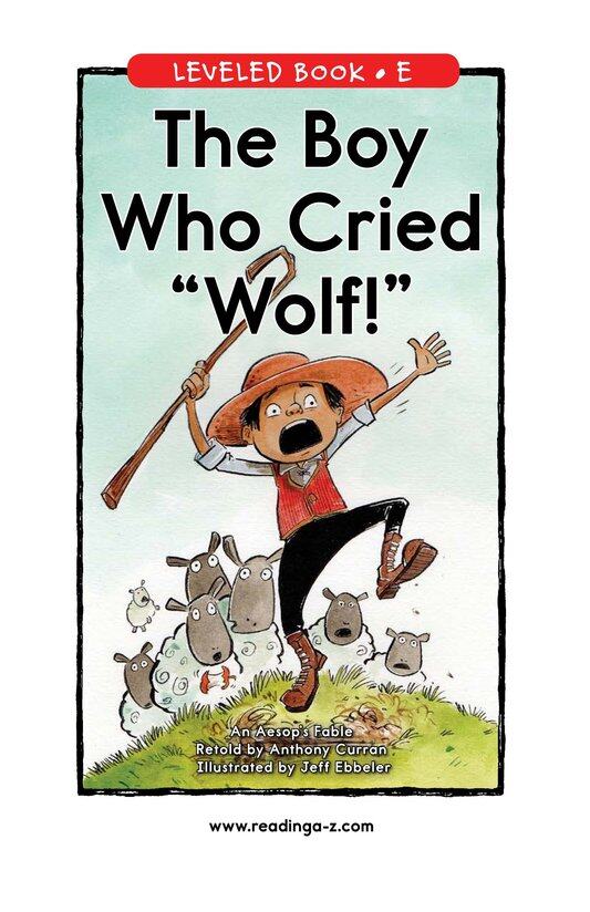 The Boy Who Cried Wolf!绘本故事第2页