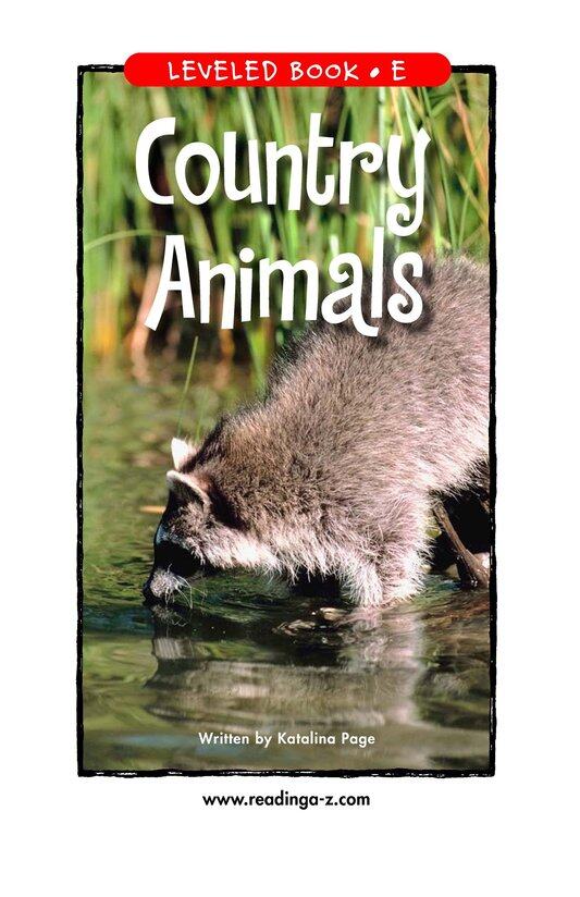 Country Animals绘本故事第2页