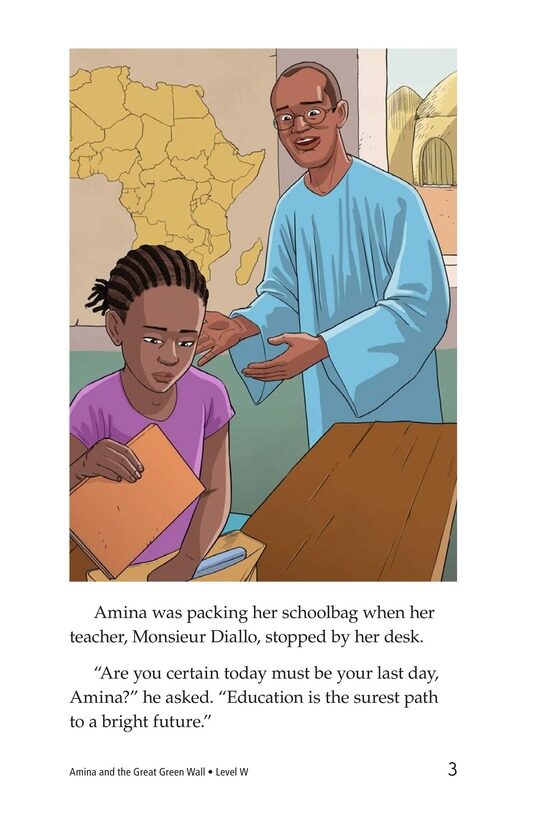 Amina and the Great Green Wall绘本故事第3页