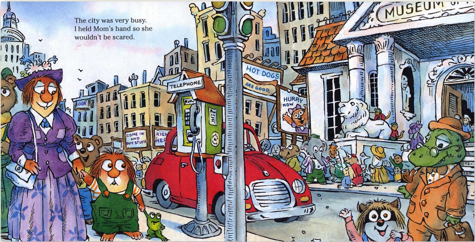 Just Me and My Mom绘本故事第5页