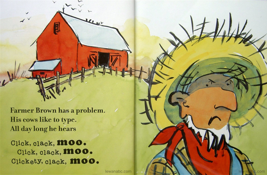 (49周)Click,Clack,Moo Cows That Type绘本故事第3页