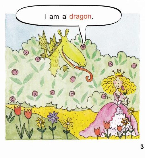 The princess and the dragon绘本故事第4页