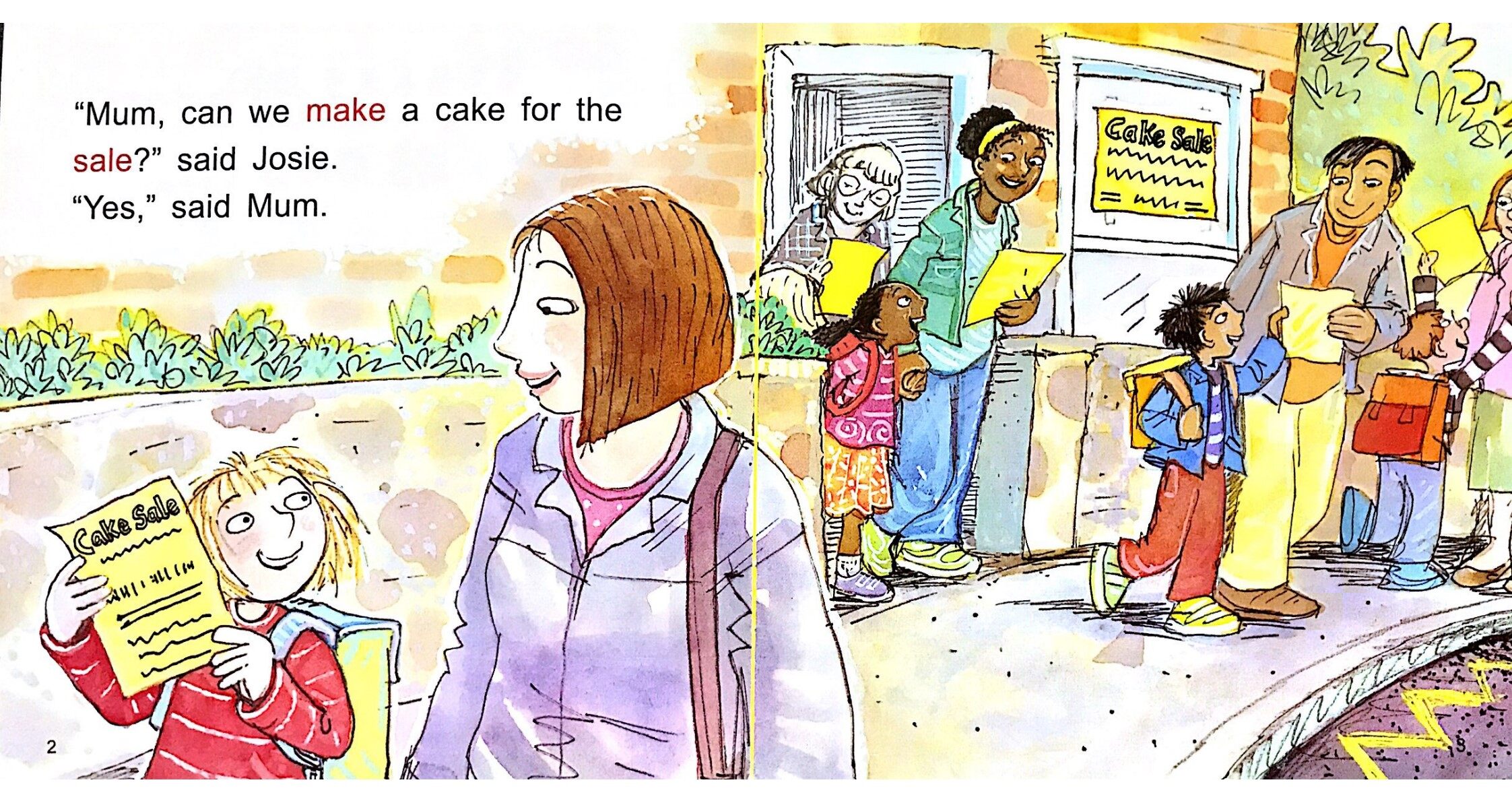 Josie and the Cake Sale绘本故事第3页