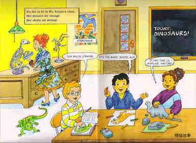 Magic School Bus Flies With the Dinosaurs绘本故事第3页