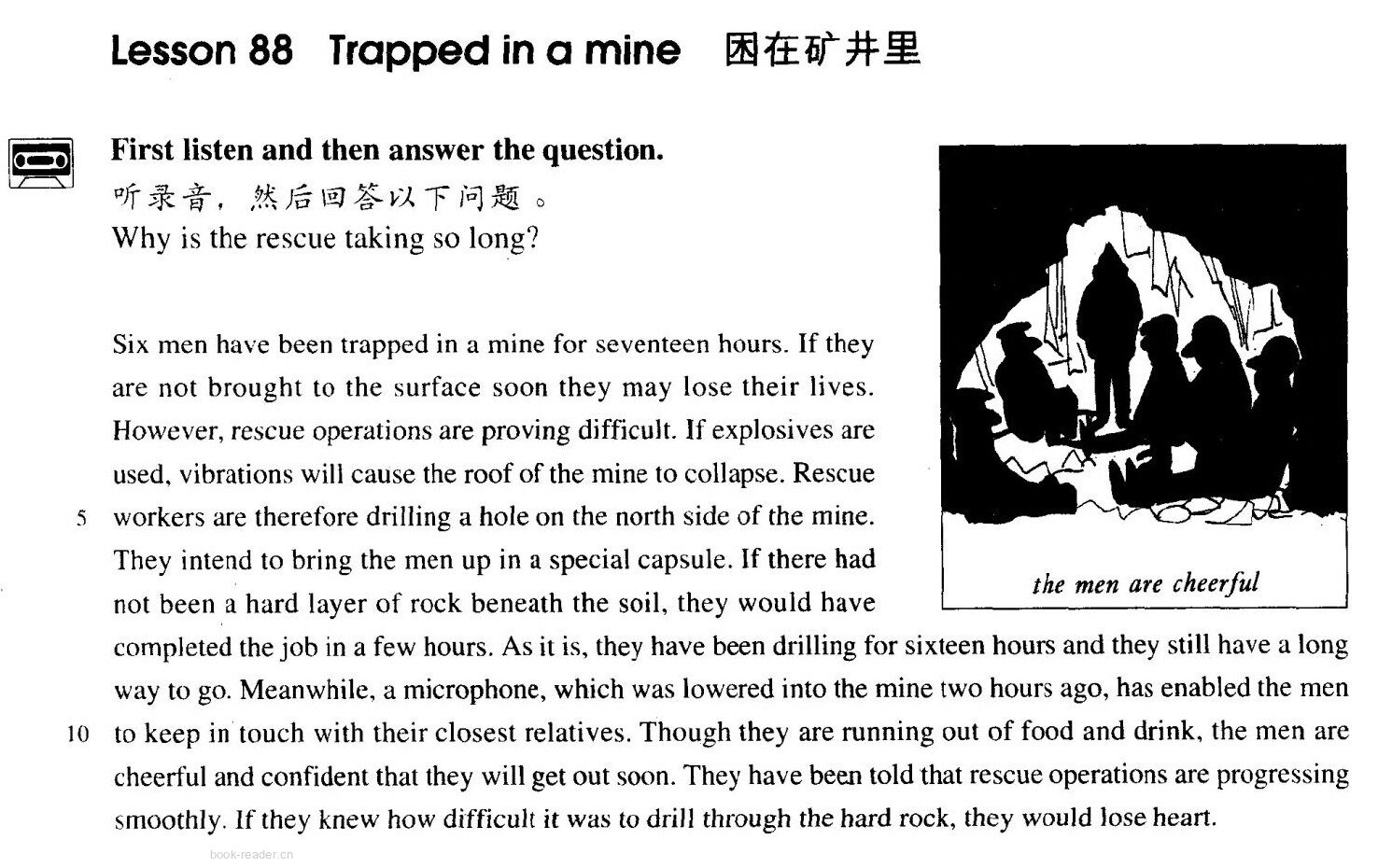 88 Trapped in a mine绘本故事第2页