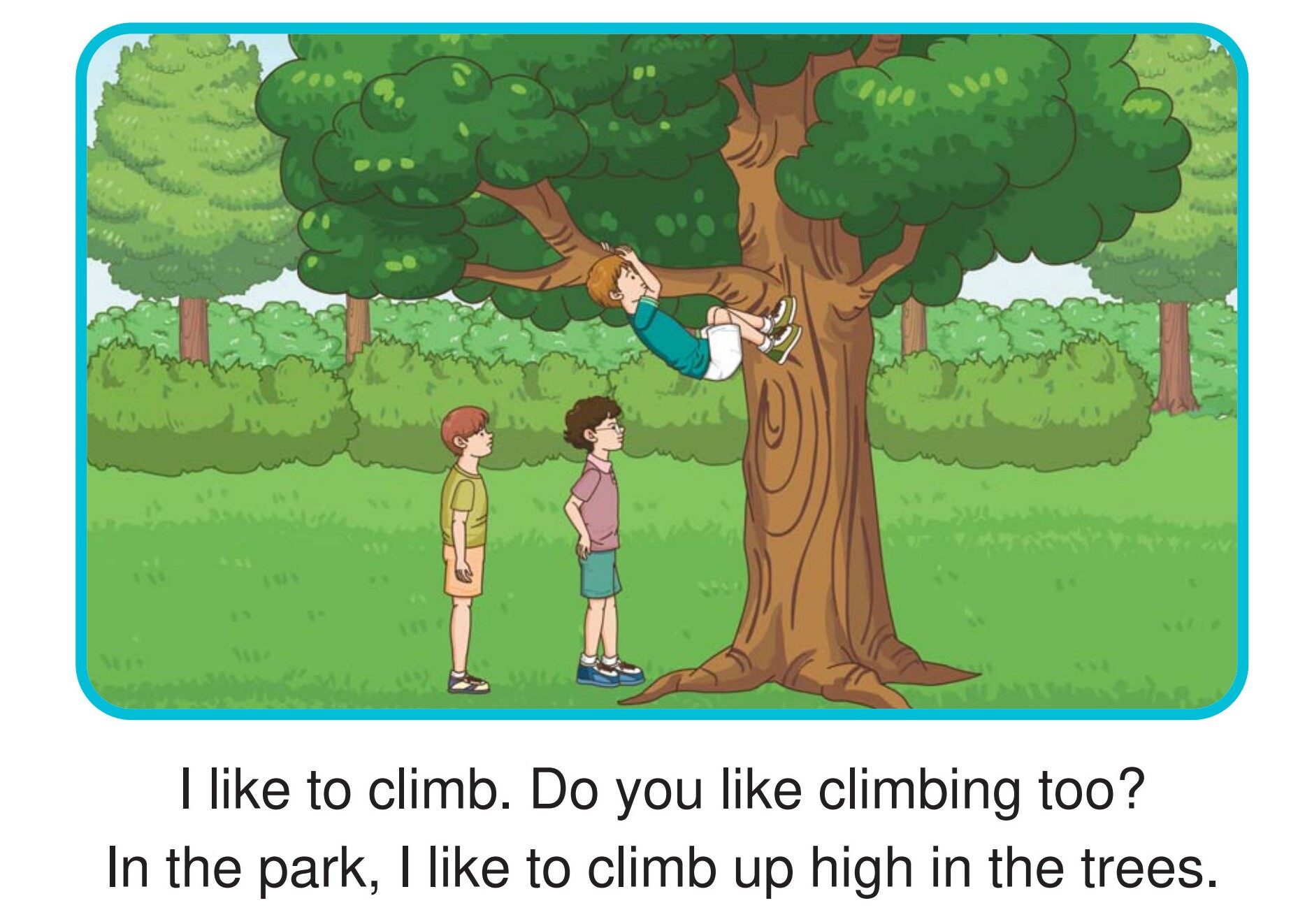 I Like to Climb绘本故事第2页