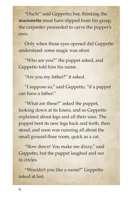 Pinocchio  Part 1绘本故事第4页
