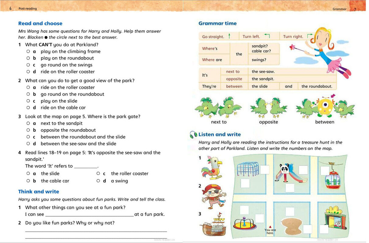 3B Unit 1 At the fun park绘本故事第4页