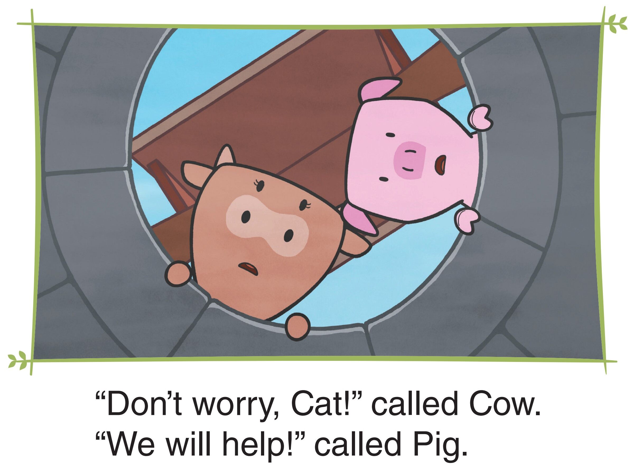 Cat Comes Up绘本故事第3页