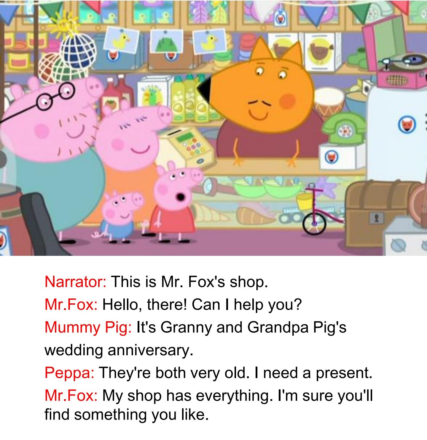 Mr Fox’s Shop绘本故事第5页