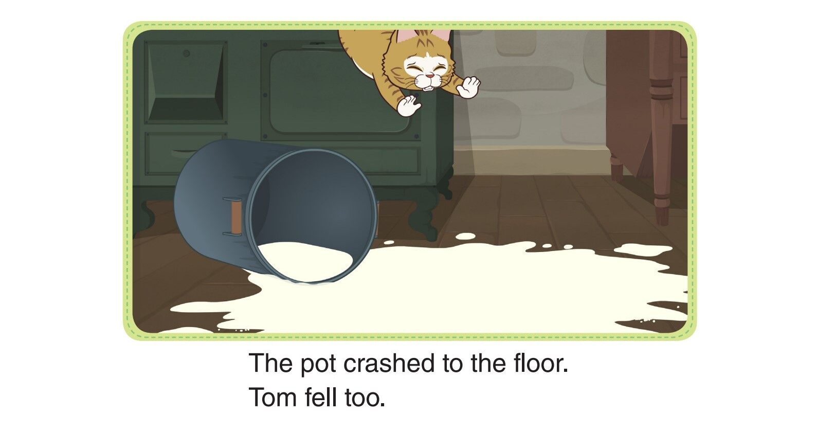 Tom Kitten Drinks Milk -Milk Spills绘本故事第2页