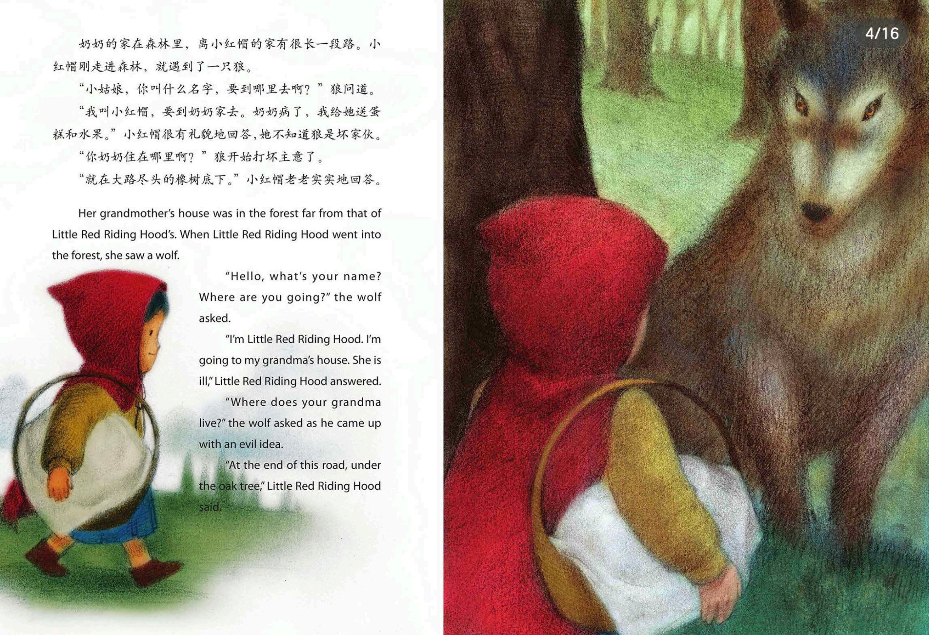 小红帽绘本故事第4页