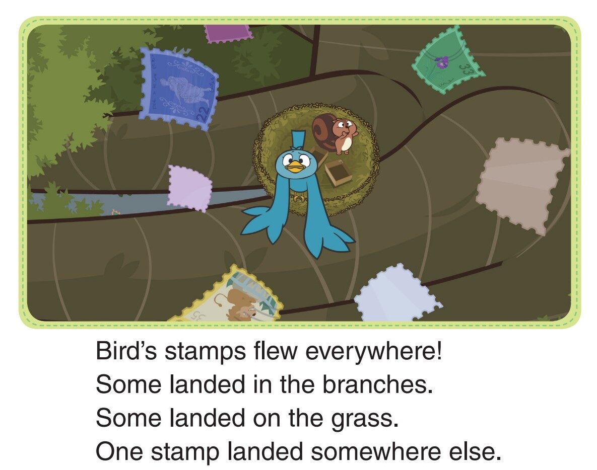 Stamps Everywhere!绘本故事第2页