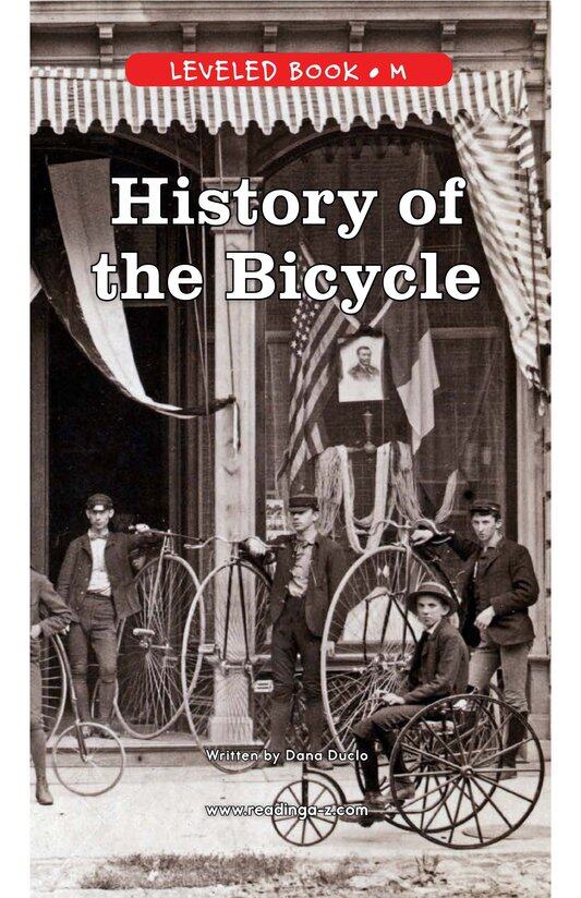 History of the Bicycle绘本故事第2页