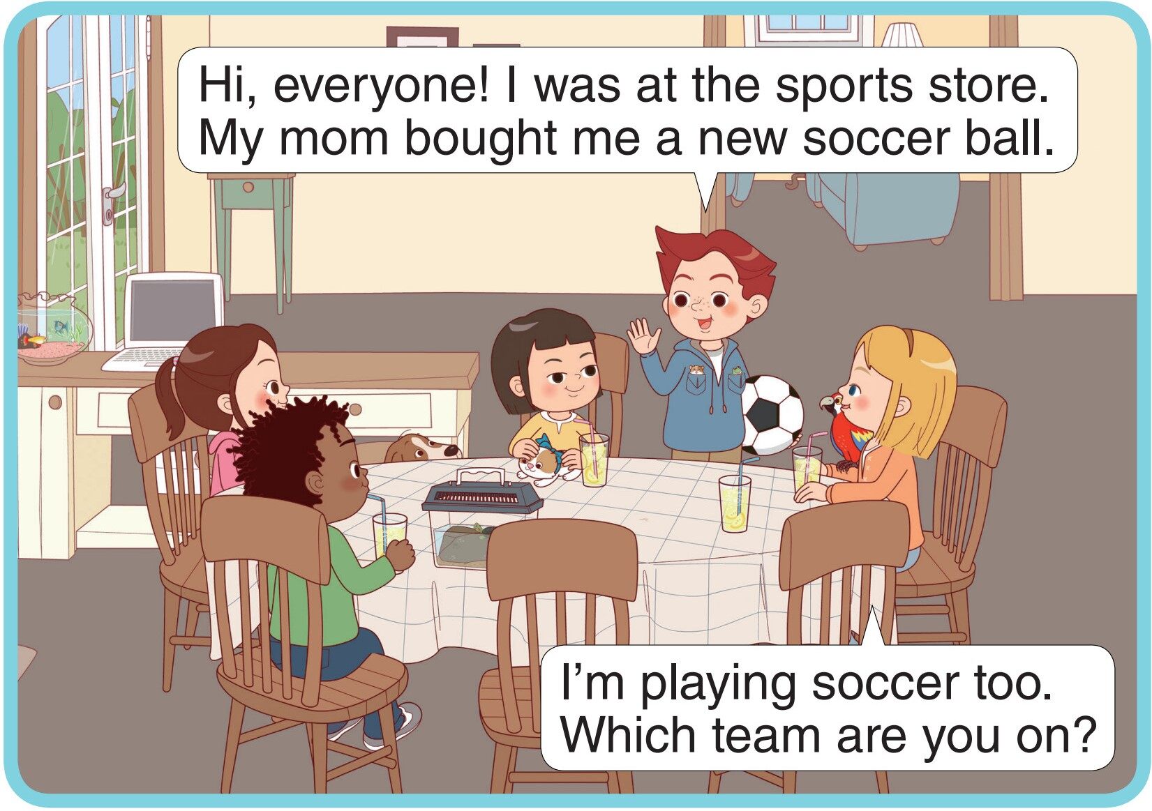 The Soccer Team绘本故事第3页