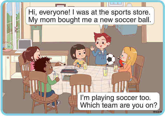 The Soccer Team绘本故事第3页