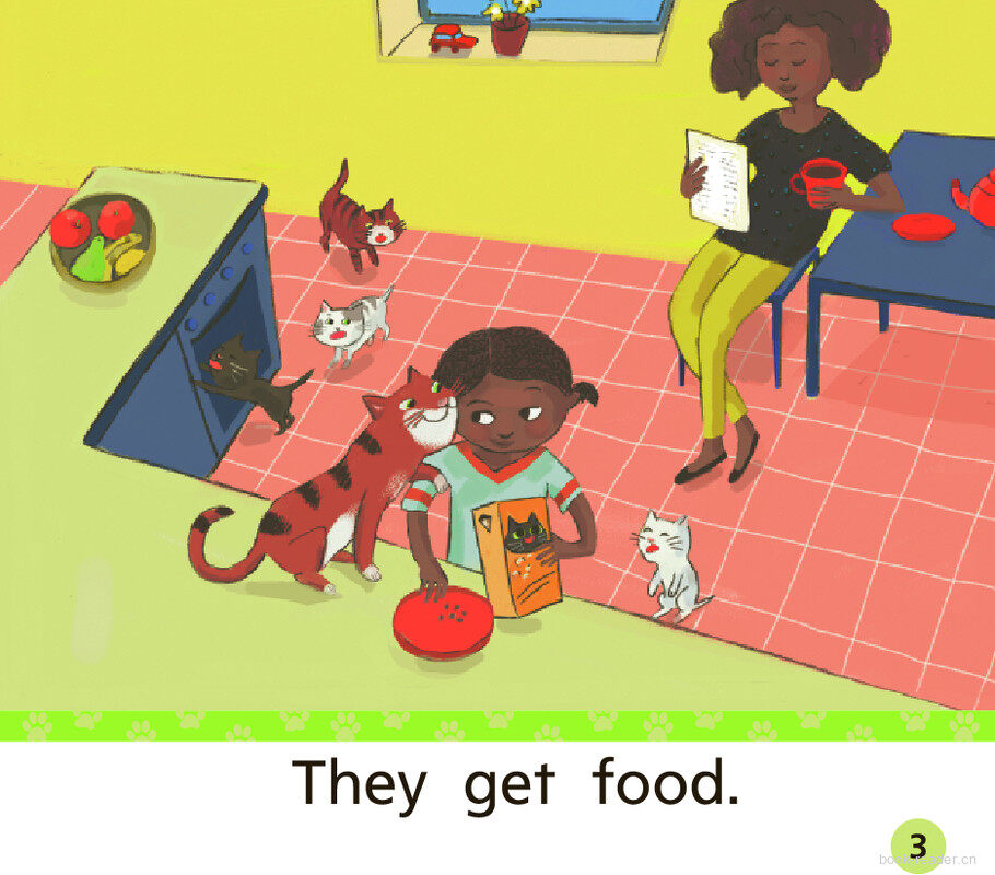 GK Approach U07W2 My Cats绘本故事第4页