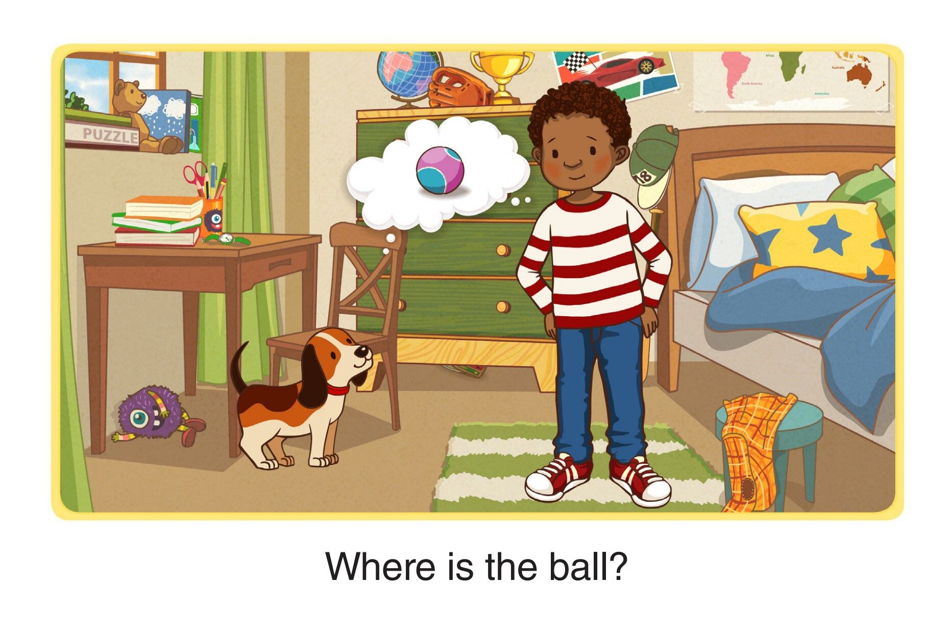 Where Is the Ball绘本故事第2页