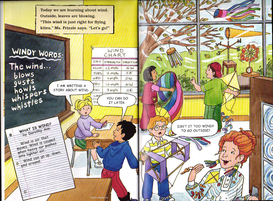 Magic School Bus Rides the Wind绘本故事第4页