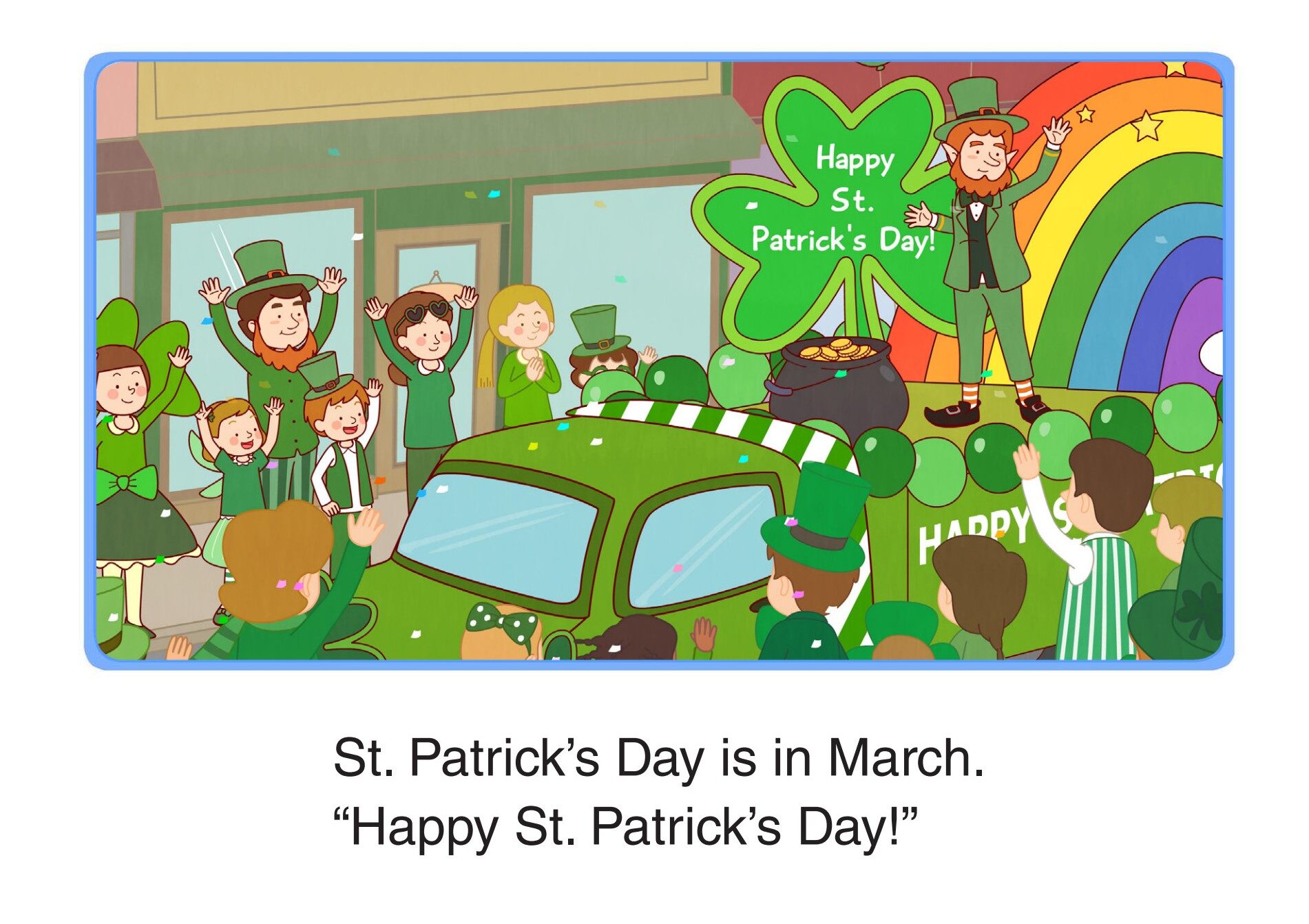 The Months of the Year绘本故事第4页