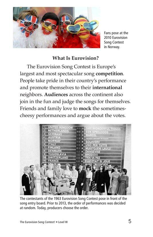 The Eurovision Song Contest!绘本故事第4页