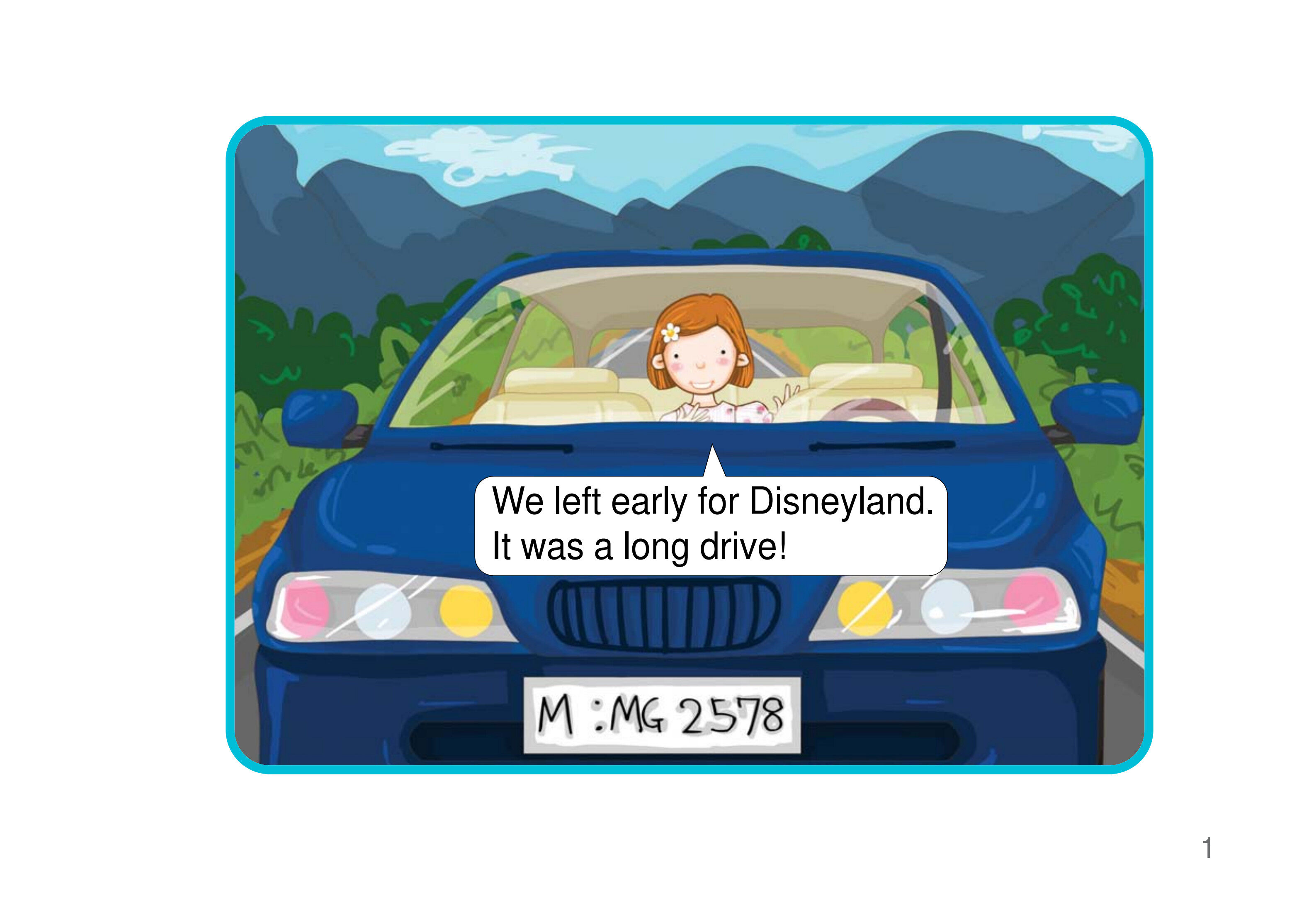 Driving to Disneyland绘本故事第2页