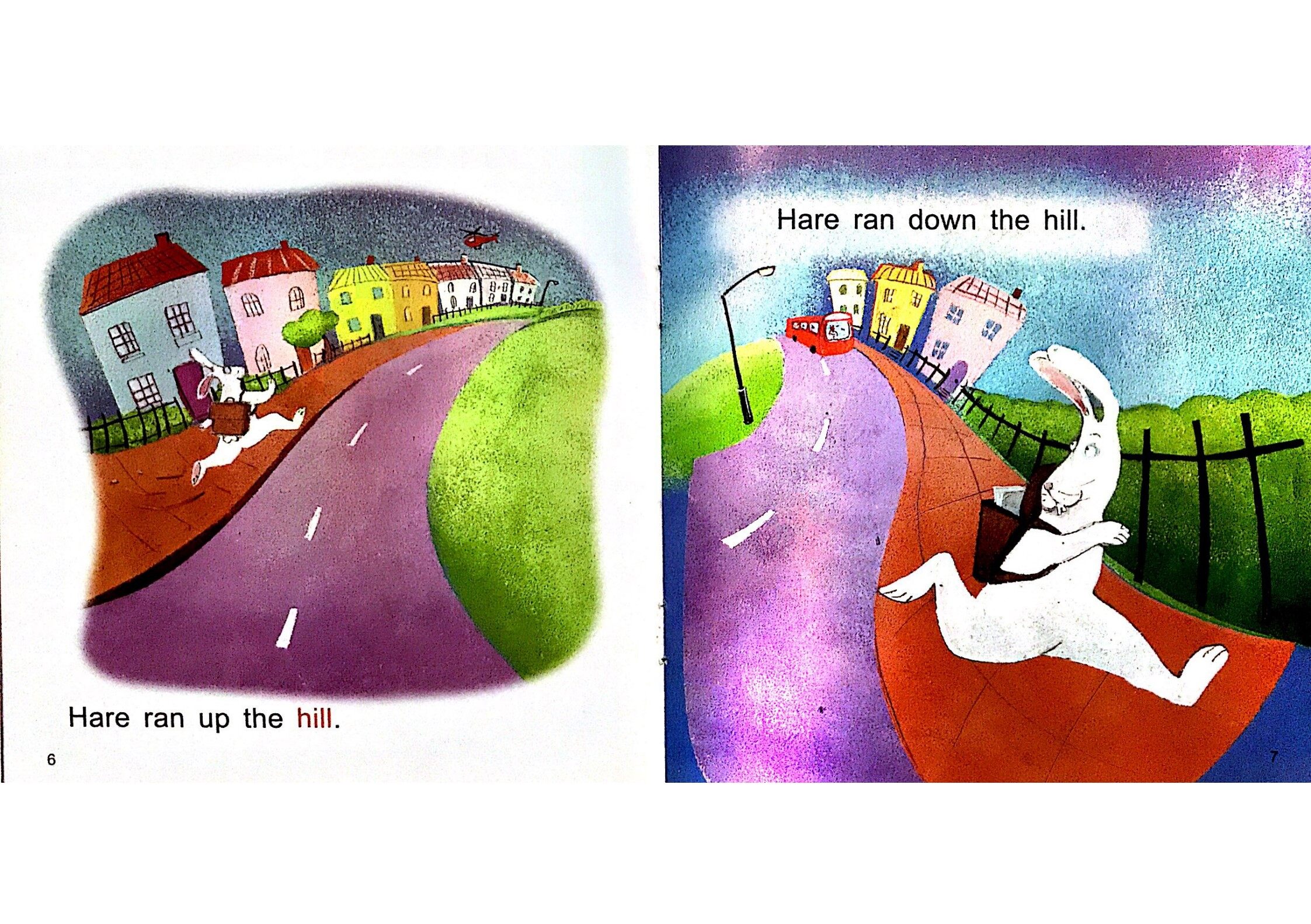 Hare and Tortoise go to school绘本故事第5页