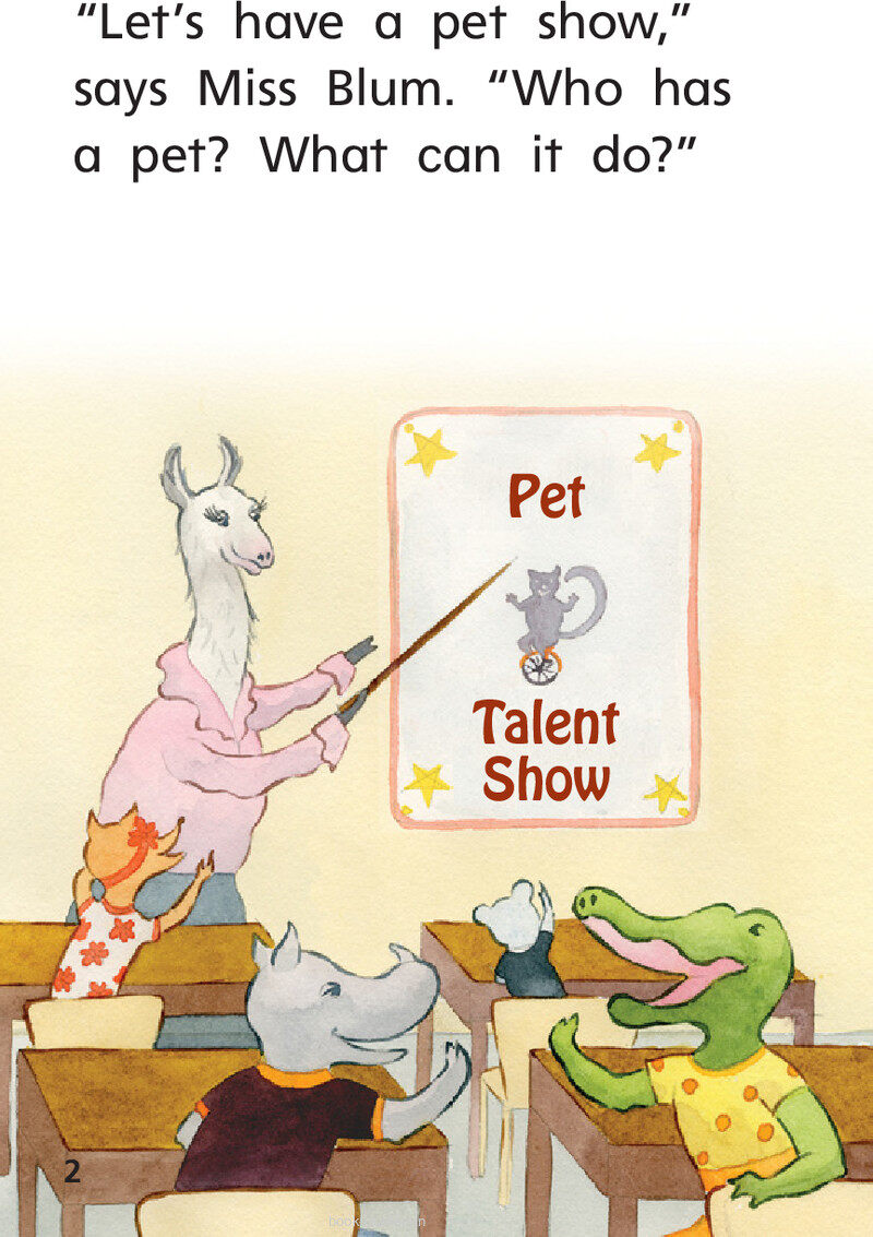 G1 On U1W3 Pet Show绘本故事第4页