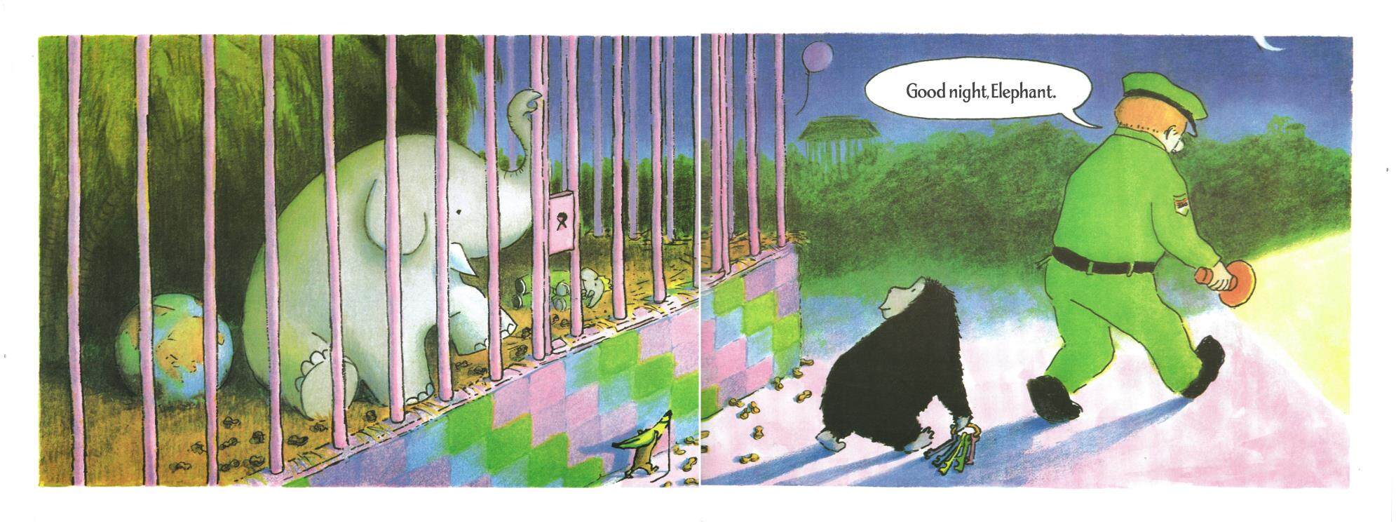 Good night,gorilla绘本故事第5页