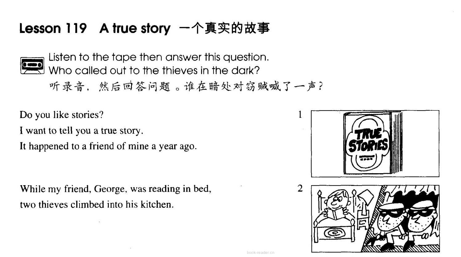 1-119 A True Story绘本故事第2页