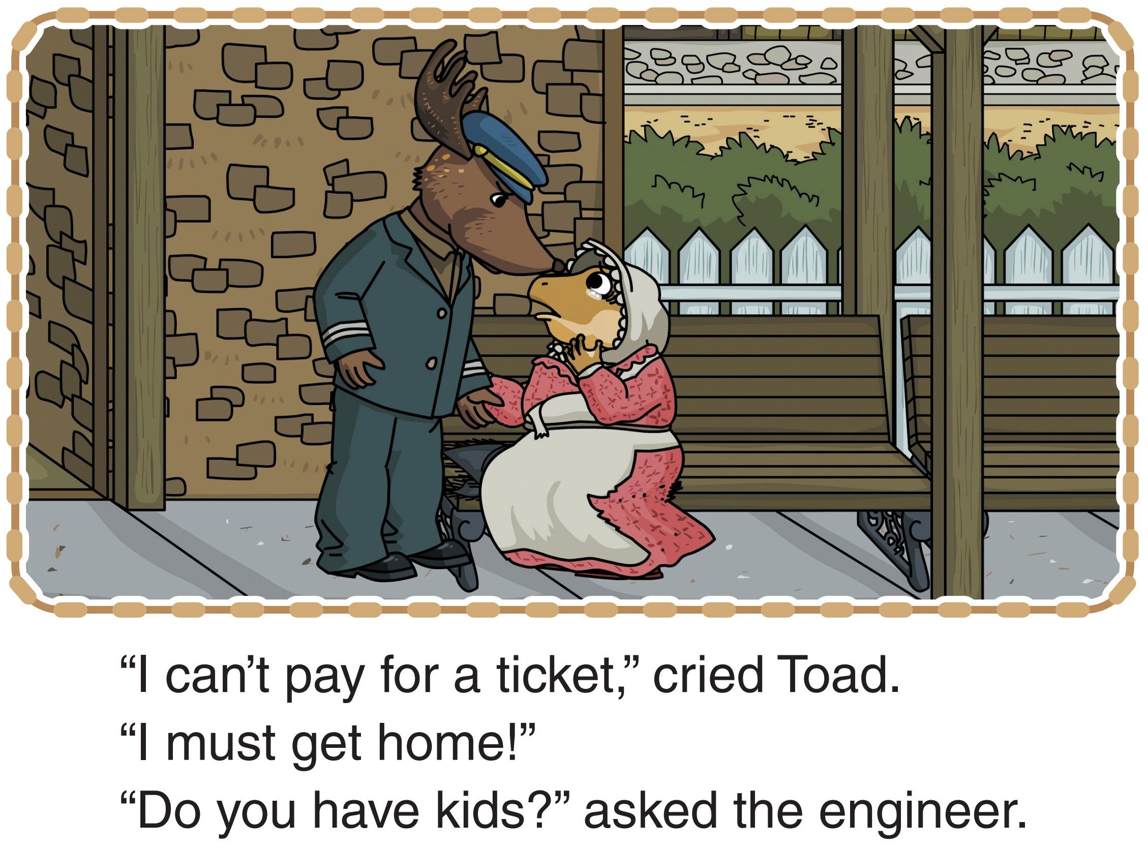 On the Train绘本故事第5页