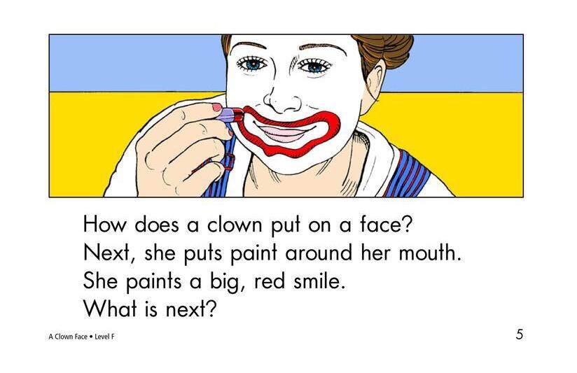 A Clown Face绘本故事第5页
