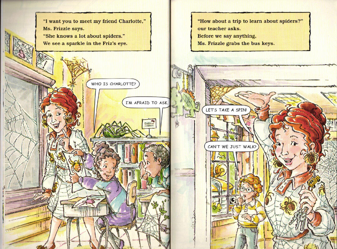 Magic School Bus Gets Caught in a Web绘本故事第5页