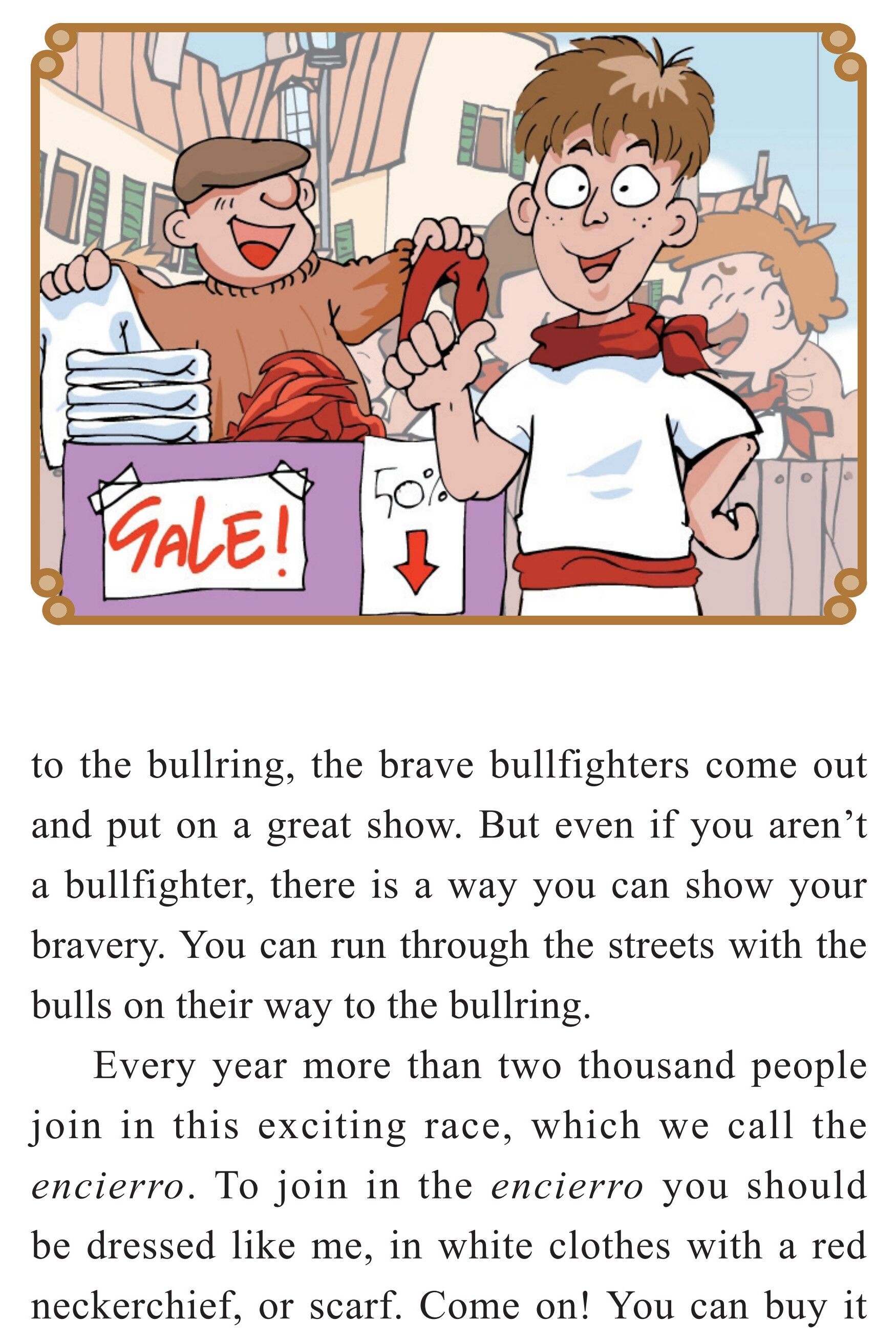 The Running of the Bulls绘本故事第4页