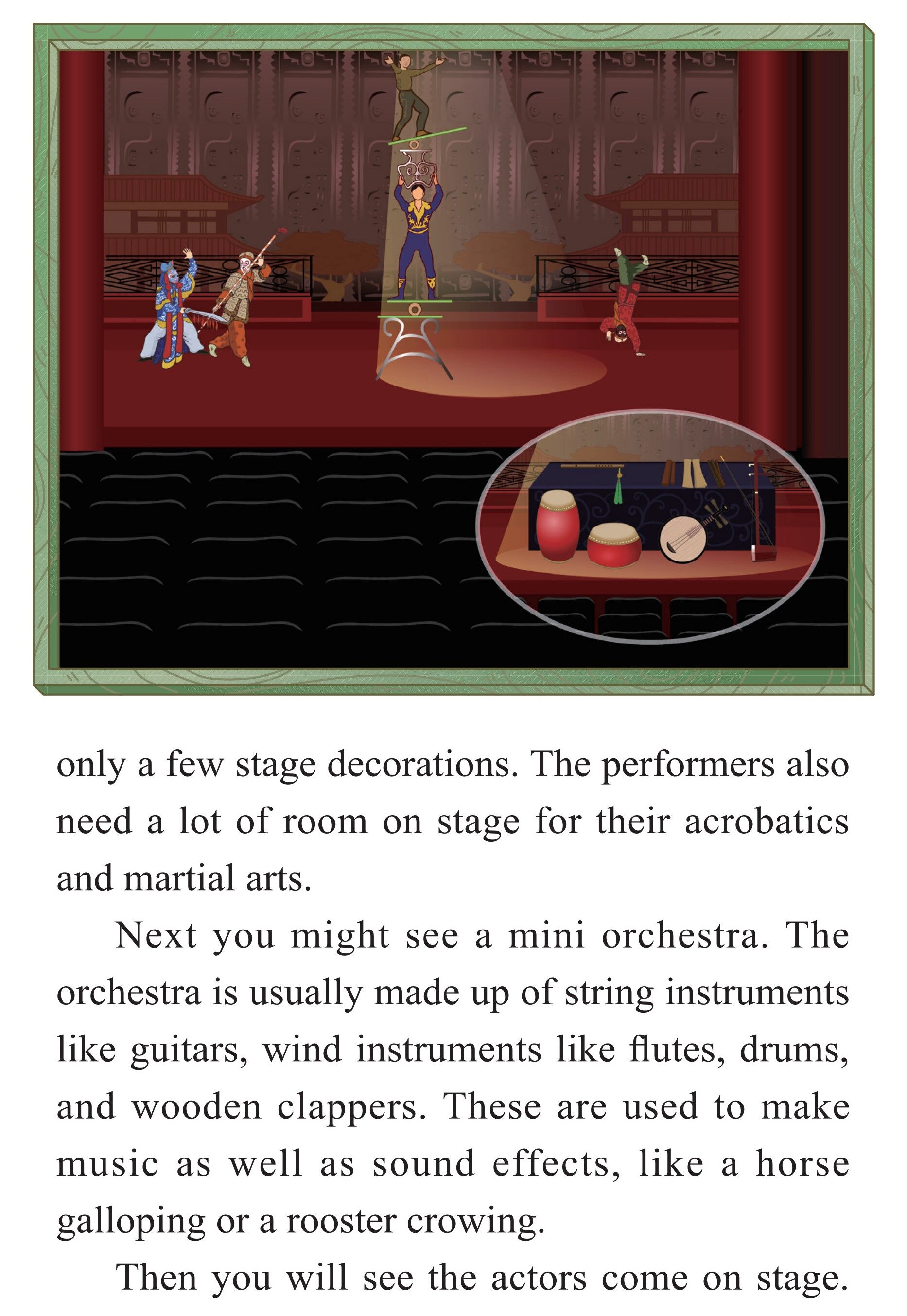 Chinese Opera：Singing with a Squeaky Voice绘本故事第4页