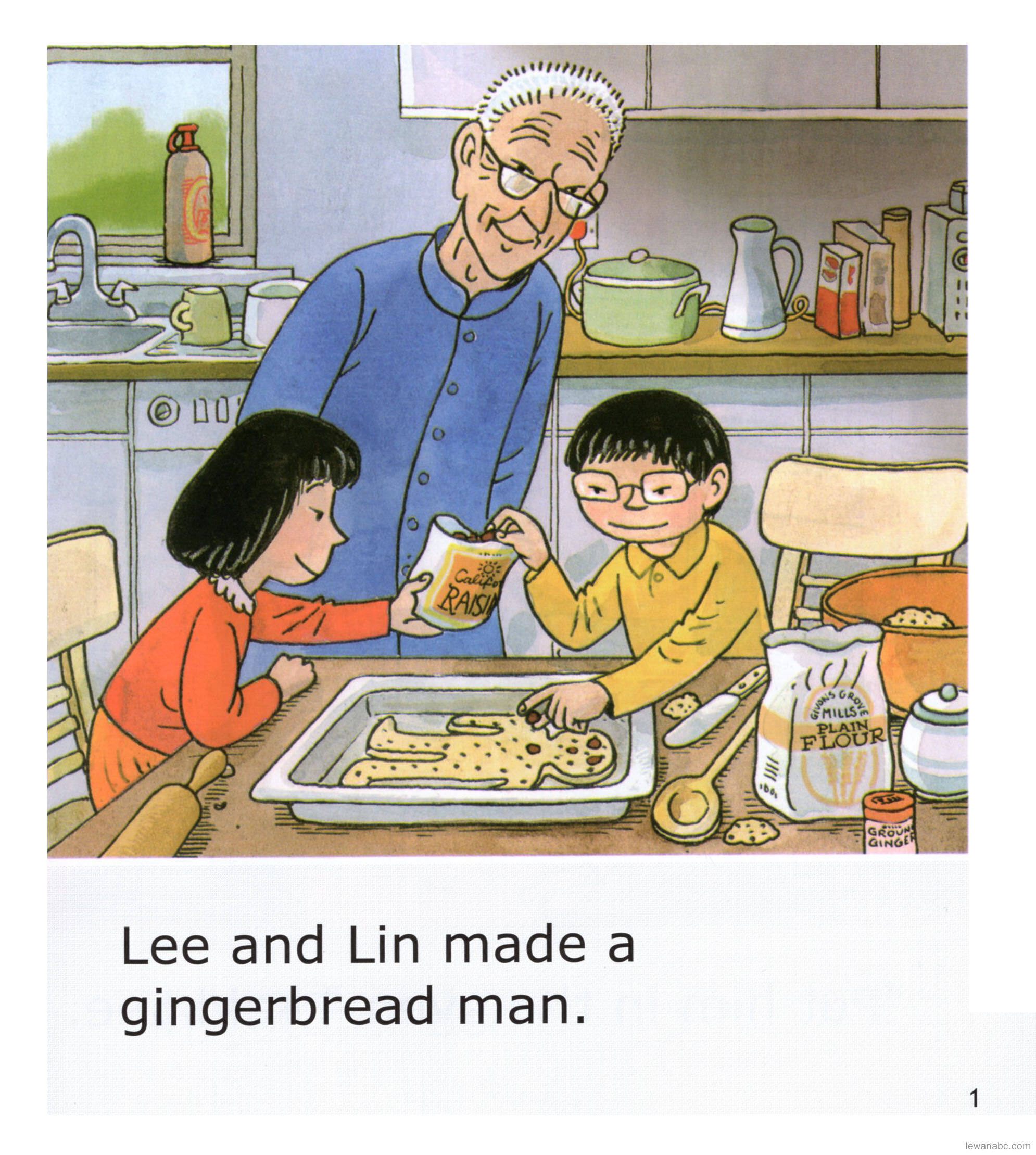 The New Gingerbread Man绘本故事第3页