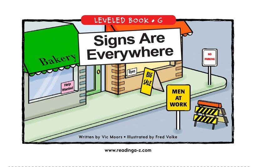 Signs Are Everywhere绘本故事第2页