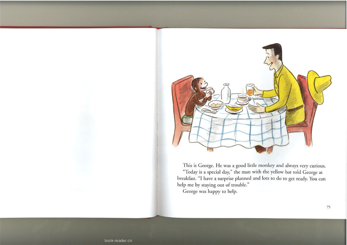 Curious George and the Birthday Surprise绘本故事第3页