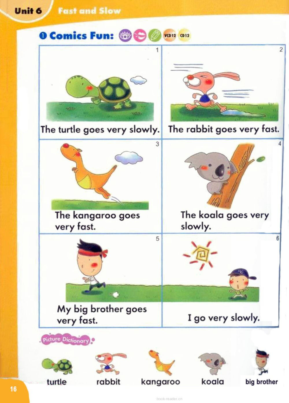 6 Fast and Slow绘本故事第2页