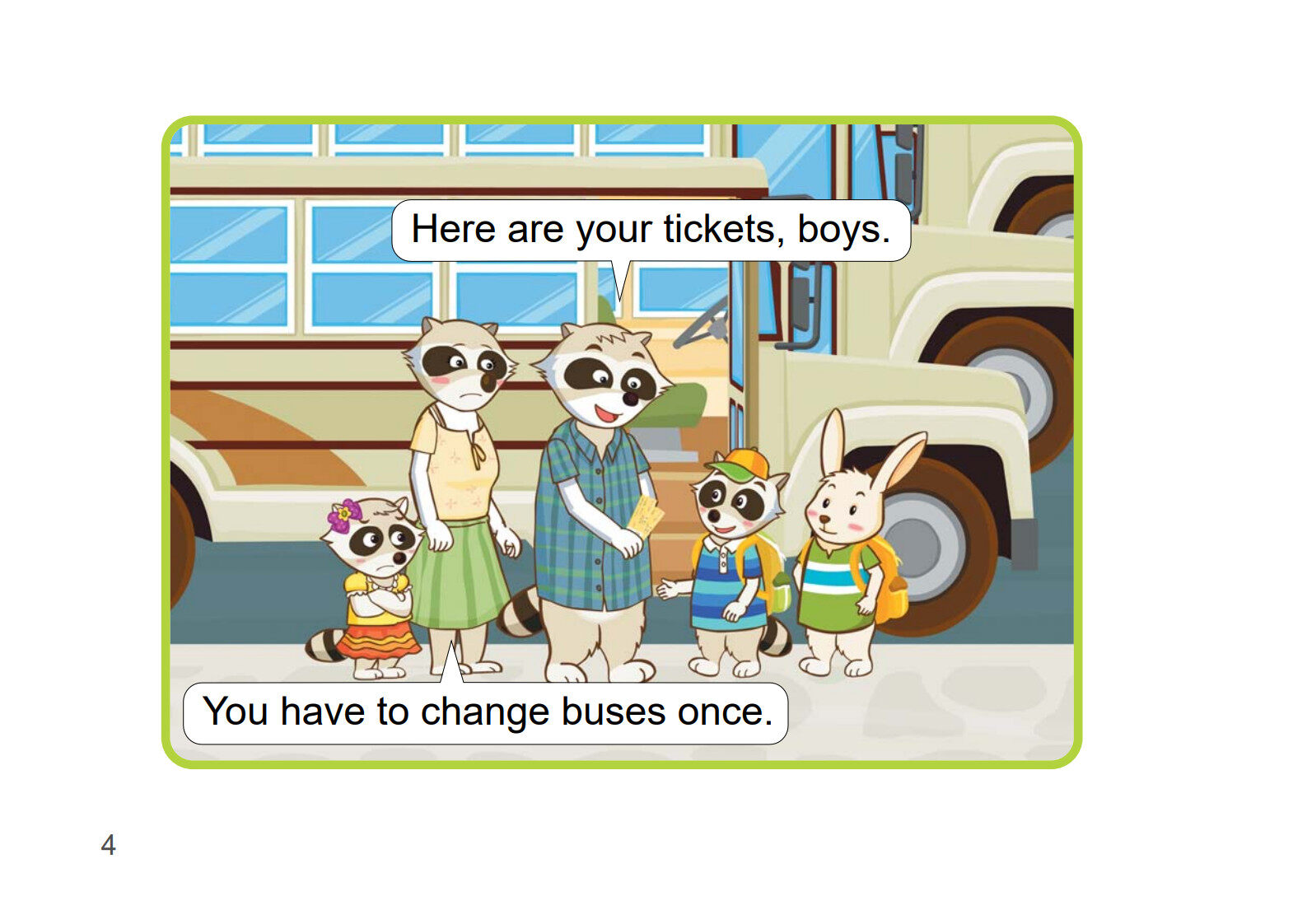 Taking The Bus绘本故事第5页