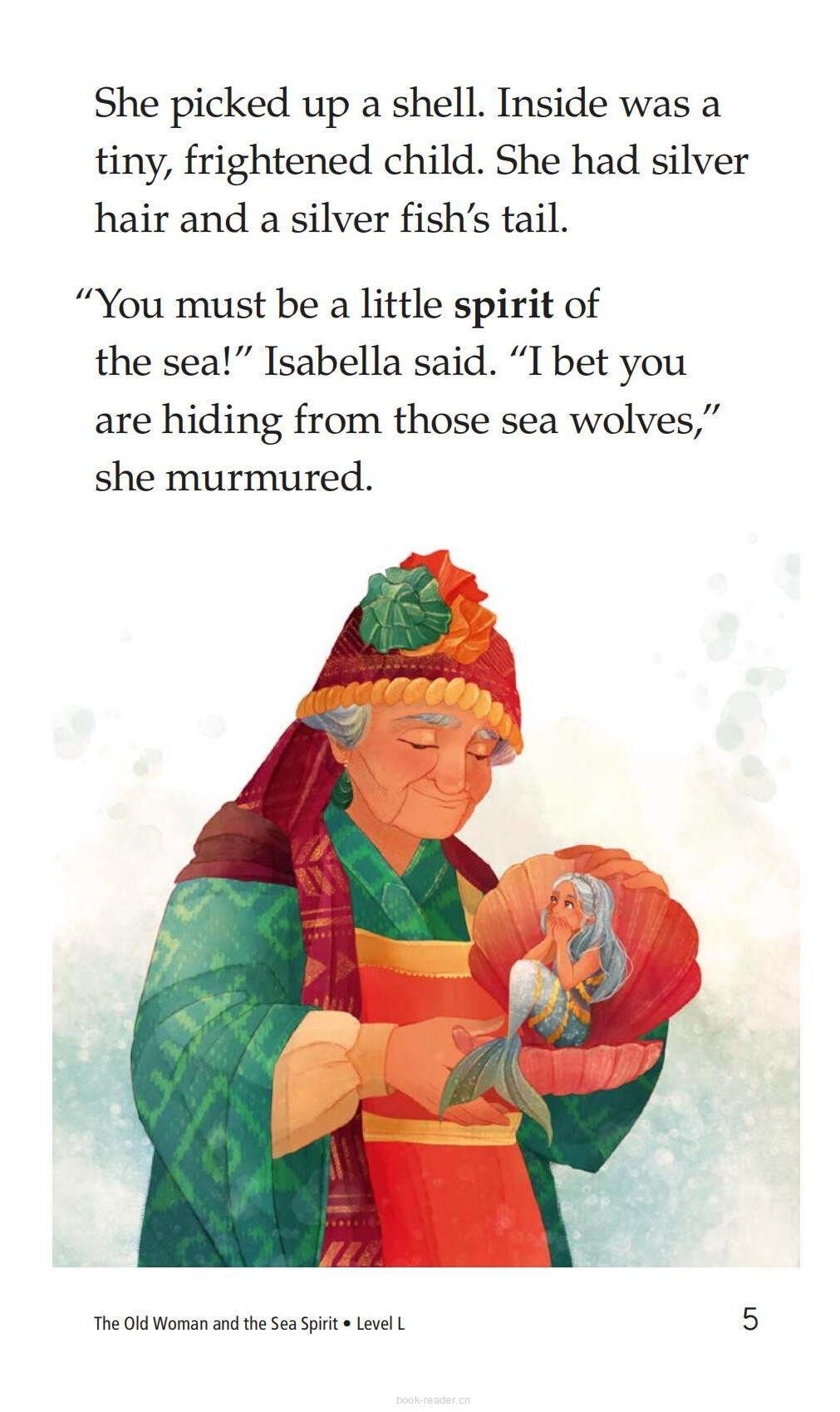 The Old Woman and the Sea Spirit绘本故事第5页