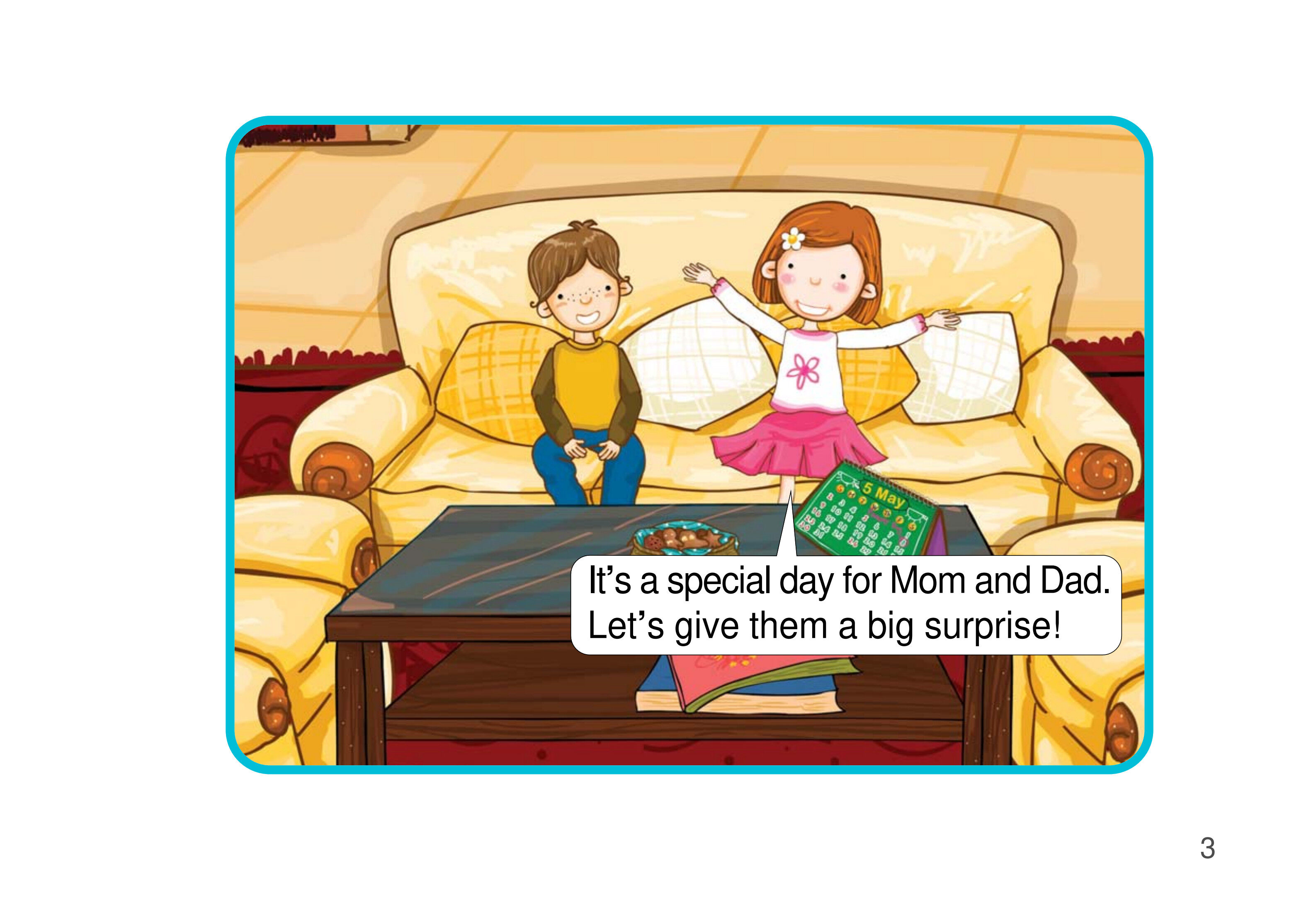 A Special Day for Mother and Father绘本故事第4页