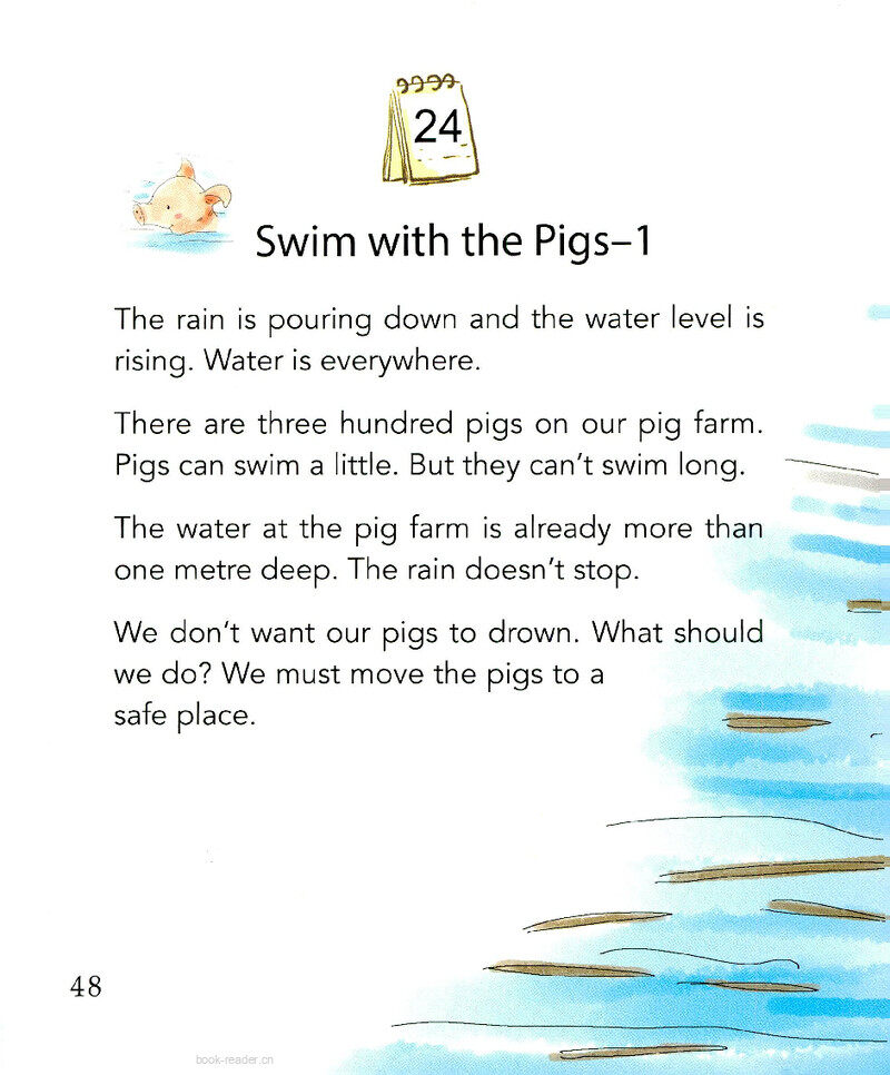 Swim with the Pigs-1绘本故事第2页