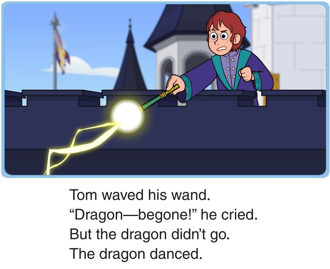 Tom and the Dragon绘本故事第4页