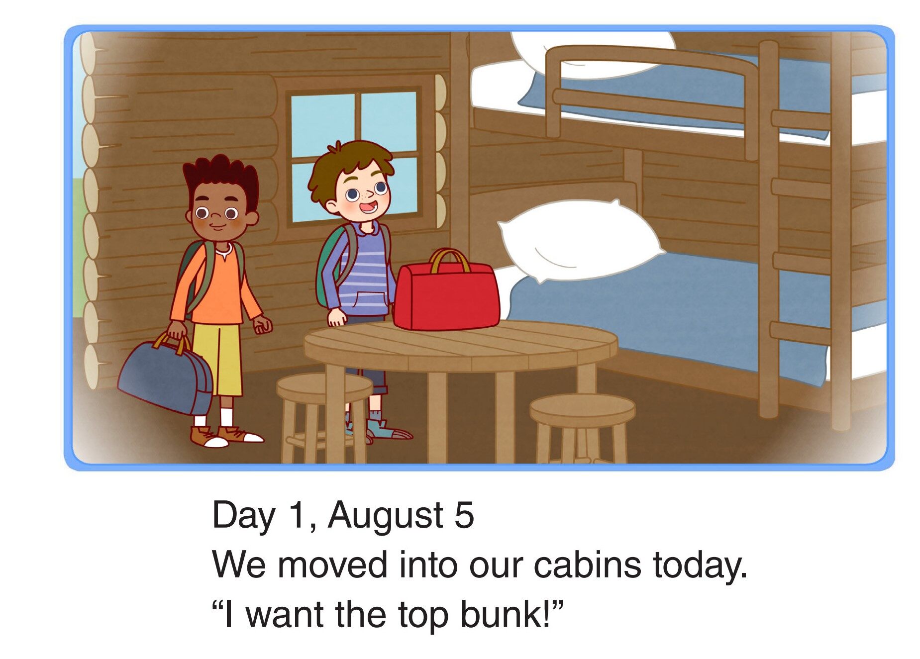 Summer Camp Diary绘本故事第2页