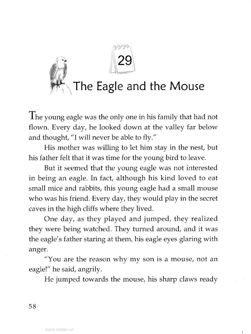 The Eagle and the Mouse绘本故事第2页
