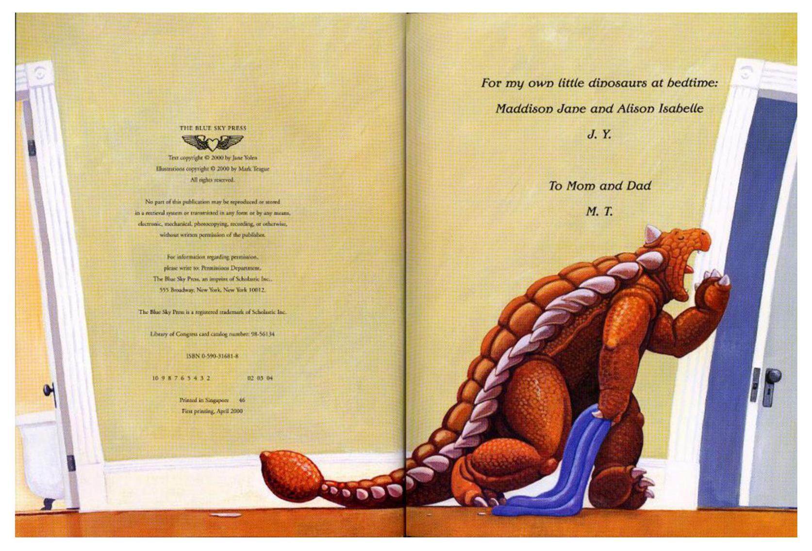 How Do Dinosaurs Say Good Night绘本故事第5页